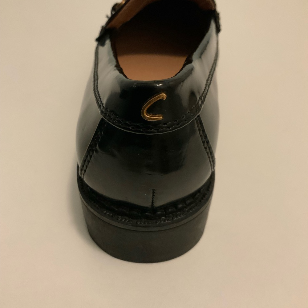 NWOT Sam Edelman circus Black Loafers with Gold Detail - Picture 6 of 8